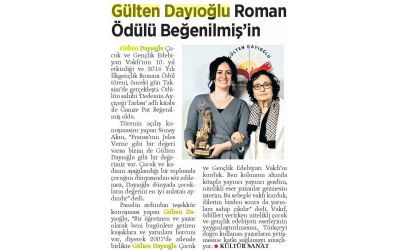 Gülten Dayıoğlu Roman Ödülü Beğenilmiş in - Milliyet